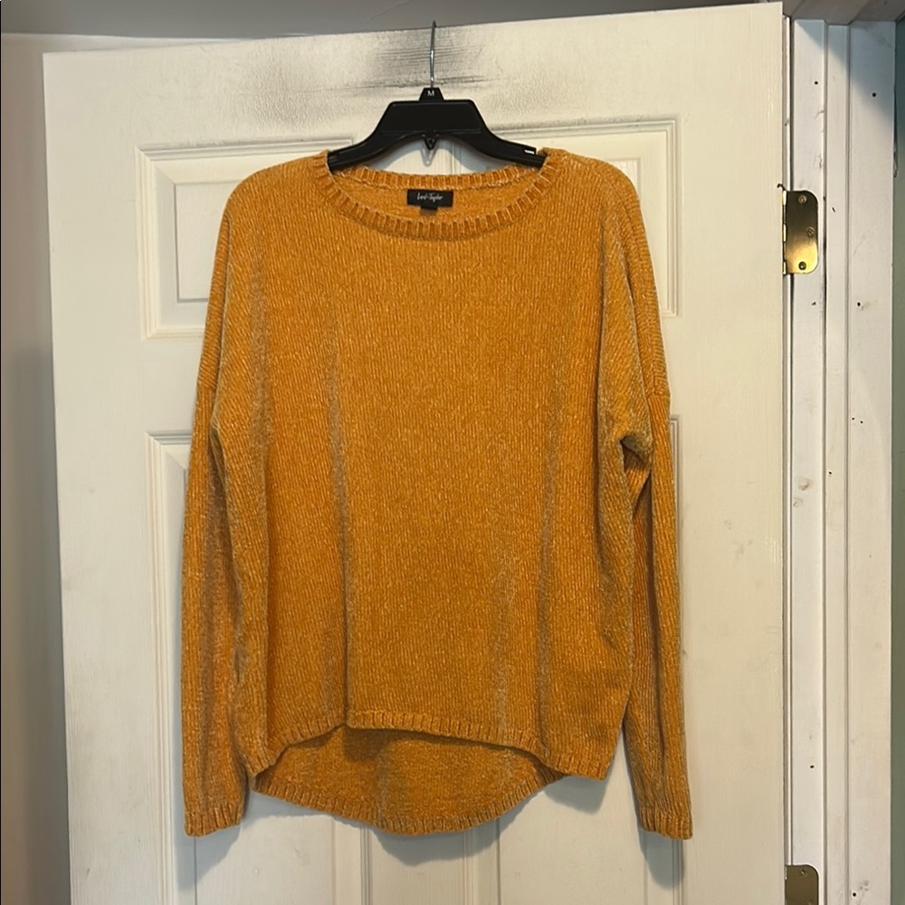 Lord & Taylor Mustard Yellow Sweater Size Small